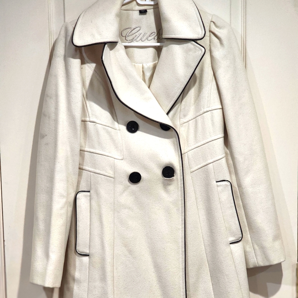 Womens off white Peacoat